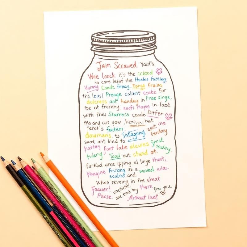 Client Art EFT activity sheet: My Kindness Jar